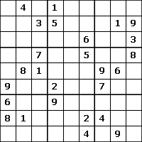 Grille de Sudoku 9x9
